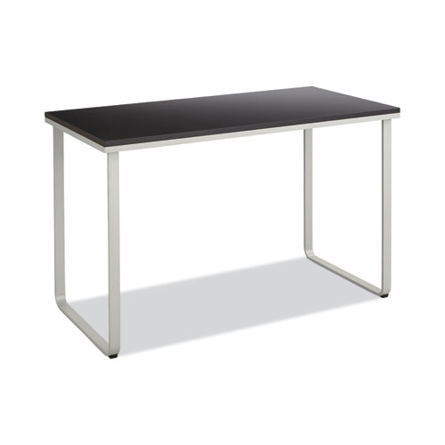 Image of Steel Desk, 47.25" x 24" x 28.75", Black/Silver