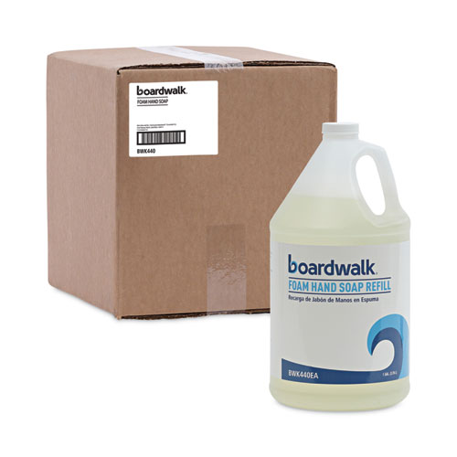 Image of Boardwalk® Foaming Hand Soap, Herbal Mint Scent, 1 Gal Bottle, 4/Carton