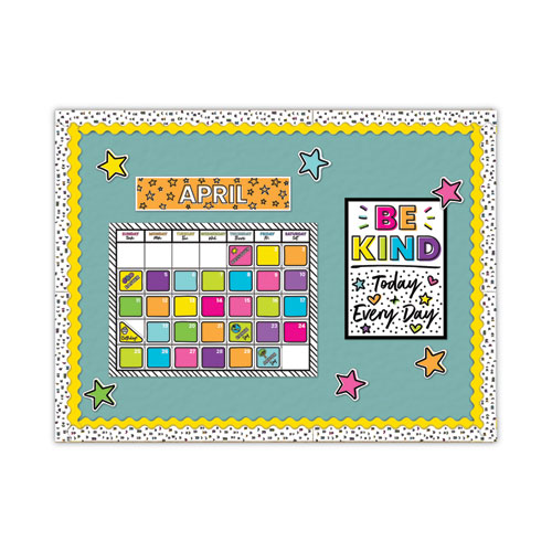 Image of Carson-Dellosa Education Calendar Bulletin Board Set, Kind Vibes, 129 Pieces