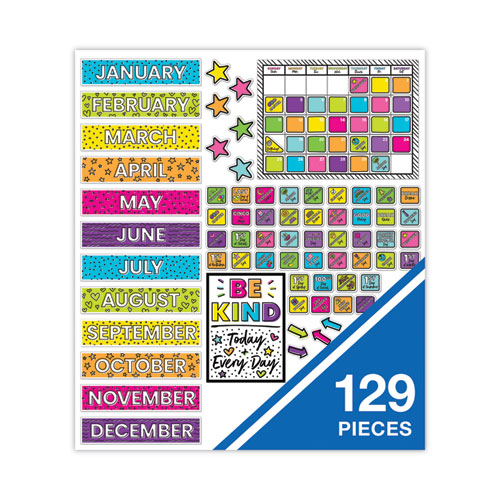 Image of Carson-Dellosa Education Calendar Bulletin Board Set, Kind Vibes, 129 Pieces