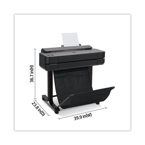 Image of Hp Designjet T650 24" Large-Format Wireless Plotter Printer With Extended Warranty