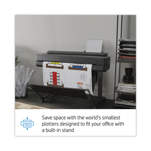 Image of Hp Designjet T650 36" Large-Format Wireless Plotter Printer With Extended Warranty