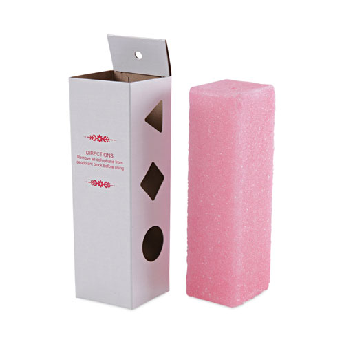 Boardwalk® Deodorizing Para Wall Blocks, 24 oz, Pink, Cherry, 6/Box