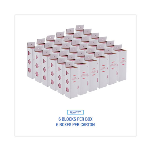 Deodorizing Para Wall Blocks, 24 oz, Pink, Cherry, 6/Box