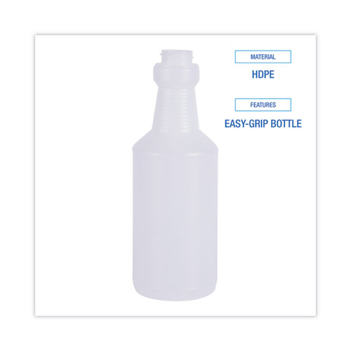 Image of Boardwalk® Handi-Hold Spray Bottle, 16 Oz, Clear, 24/Carton