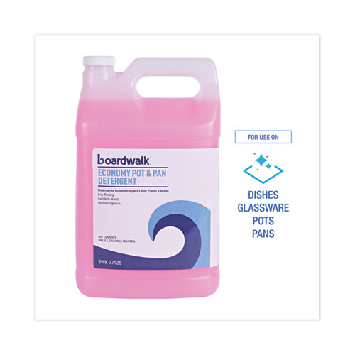 Image of Boardwalk® Industrial Strength Pot And Pan Detergent, 1 Gal Bottle, 4/Carton