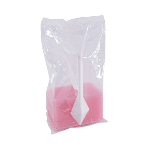 Image of Boardwalk® Toilet Bowl Para Deodorizer Block, Cherry Scent, 4 Oz, Pink, 144/Carton
