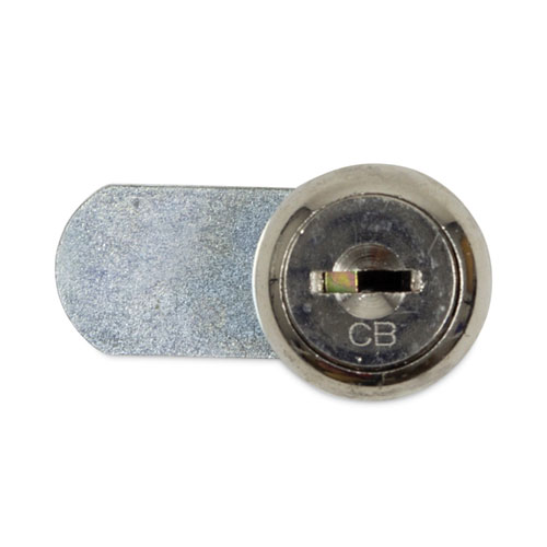Dual Channel Vendor Coin Box Lock, Metal, 1.5 x 0.63 x 0.94, Silver