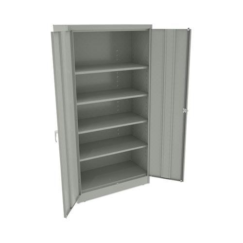 Image of Alera® Assembled 72" High Heavy-Duty Welded Storage Cabinet, Four Adjustable Shelves, 36W X 18D, Light Gray