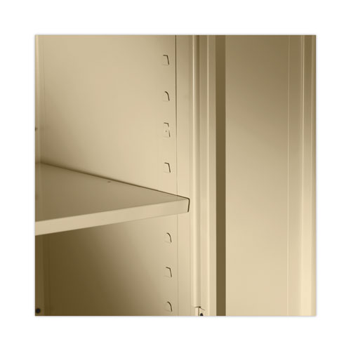 Image of Alera® Assembled 78" High Heavy-Duty Welded Storage Cabinet, Four Adjustable Shelves, 36W X 24D, Putty