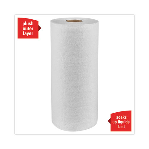 Image of L40 Towels, Small Roll, 10.4 x 11, White, 70/Roll, 24 Rolls/Carton