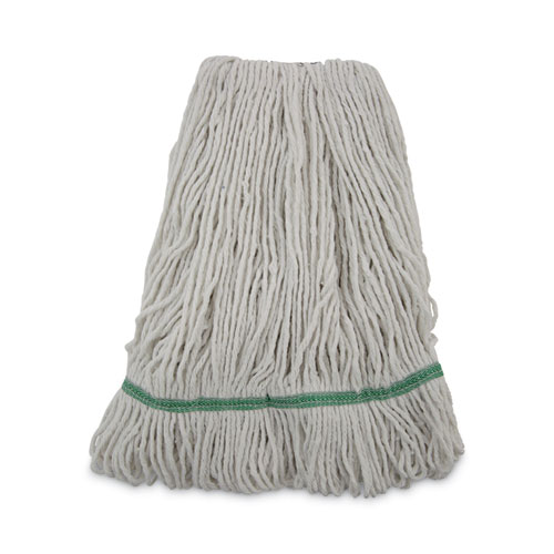 Image of Boardwalk® Mop Head, Premium Standard Head, Cotton/Rayon Fiber, Medium, White