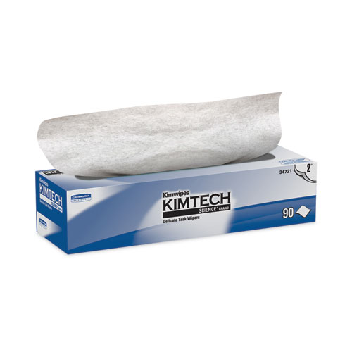 Image of Kimtech™ Kimwipes Delicate Task Wipers, 2-Ply, 14.7 X 16.6, Unscented, White, 92/Box, 15 Boxes/Carton