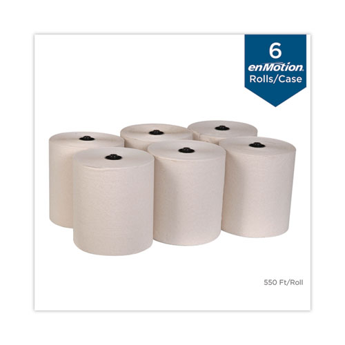 enMotion Flex Paper Towel Roll, 1-Ply, 8.2" x 550 ft, Brown, 6 Rolls/Carton