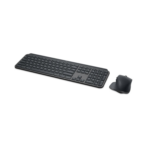 Image of MX Keys Combo for Business Wireless Keyboard and Mouse, 2.4 GHz Frequency/32 ft Wireless Range, Graphite