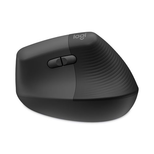 Logitech® Lift Vertical Ergonomic Mouse, 2.4 GHz Frequency/32 ft Wireless Range, Right Hand Use, Graphite