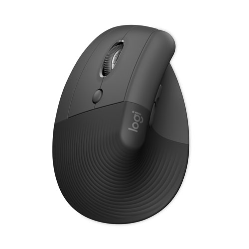 Logitech® Lift for Business Vertical Ergonomic Mouse, 2.4 Frequency/32 ft Right Use, Graphite | Hy-Ko Supply