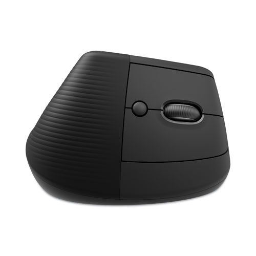 Image of Logitech® Lift Vertical Ergonomic Mouse, 2.4 Ghz Frequency/32 Ft Wireless Range, Right Hand Use, Graphite