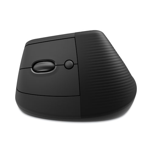 Image of Logitech® Lift Vertical Ergonomic Mouse, 2.4 Ghz Frequency/32 Ft Wireless Range, Left Hand Use, Graphite