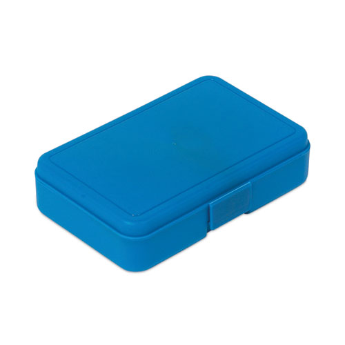 Image of Deflecto® Antimicrobial Pencil Box, 7.97 X 5.43 X 2.02, Blue
