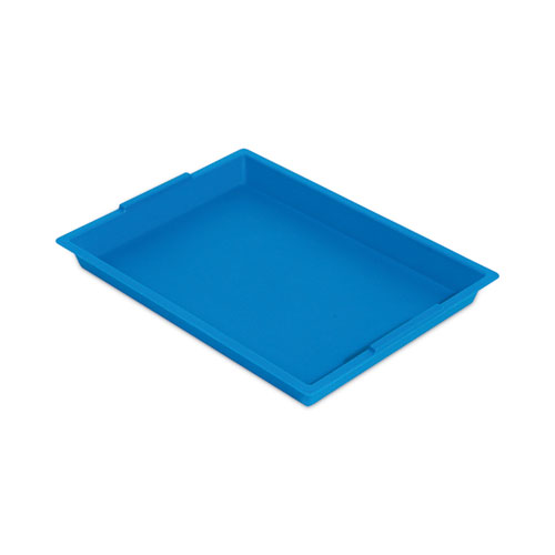 Image of Deflecto® Little Artist Antimicrobial Finger Paint Tray, 16 X 1.8 X 12, Blue