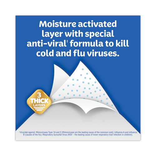 Image of Kleenex® Anti-Viral Facial Tissue, 3-Ply, White, 55 Sheets/Box, 27 Boxes/Carton