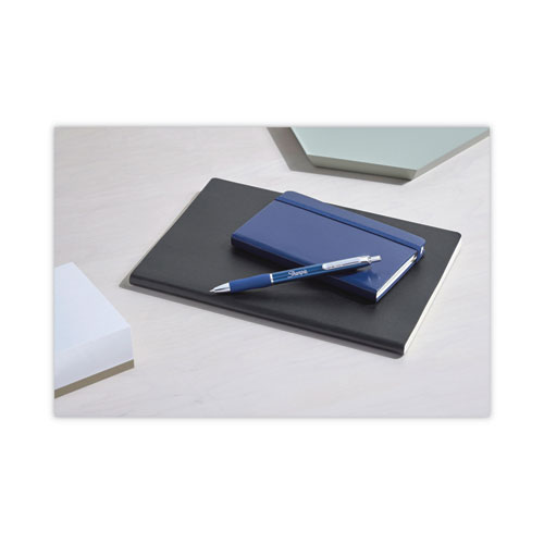 Image of Sharpie® S-Gel™ S-Gel Premium Metal Barrel Gel Pen, Retractable, Medium 0.7 Mm, Black Ink, Midnight Blue Barrel, Dozen
