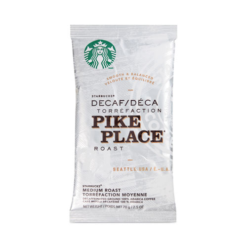 Coffee, Pike Place Decaf, 2.7 oz Packet, 72/Carton