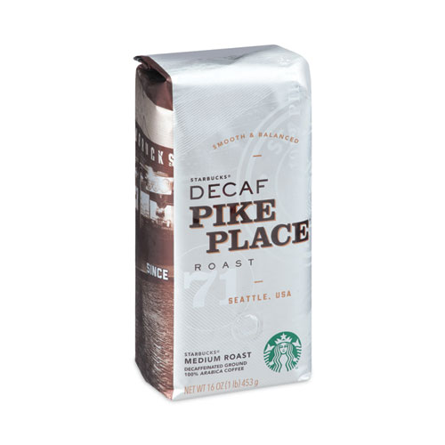 Coffee, Pike Place Decaf, 1 lb Bag, , 6/Carton