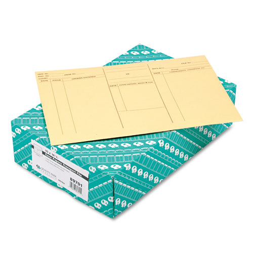 Image of Quality Park™ Attorney'S Envelope/Transport Case File, Cheese Blade Flap, Fold-Over Closure, 10 X 14.75, Cameo Buff, 100/Box
