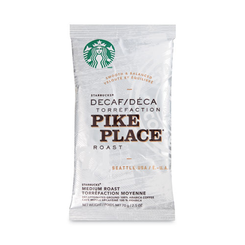 Coffee, Pike Place Decaf, 2 1/2 oz Packet, 18/Box