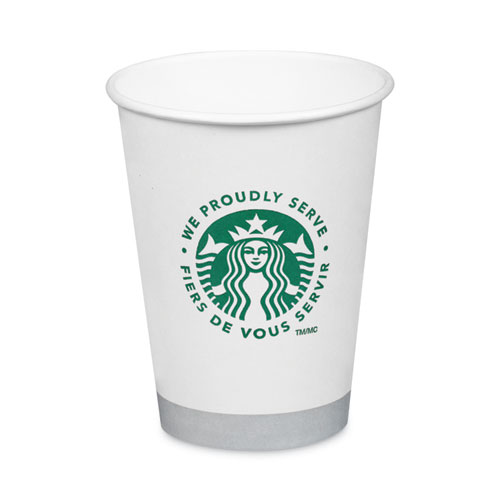 Hot Cups, 12 oz, White with Green Starbucks Logo, 1,000/Carton -  mastersupplyonline