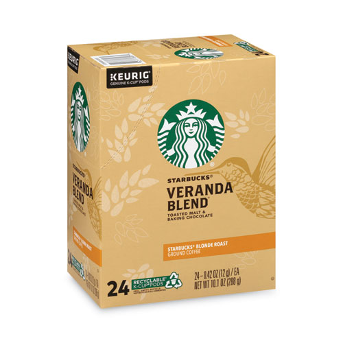 Image of Starbucks® Veranda Blend Coffee K-Cups, 24/Box, 4 Box/Carton