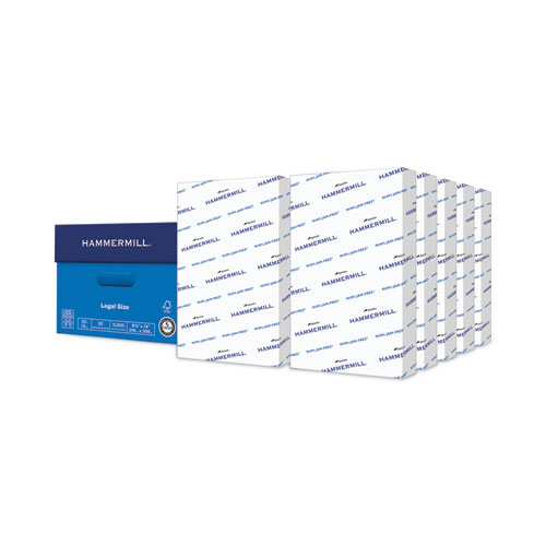 Copy Plus Print Paper, 92 Bright, 20 lb Bond Weight, 8.5 x 14, White, 500 Sheets/Ream, 10 Reams