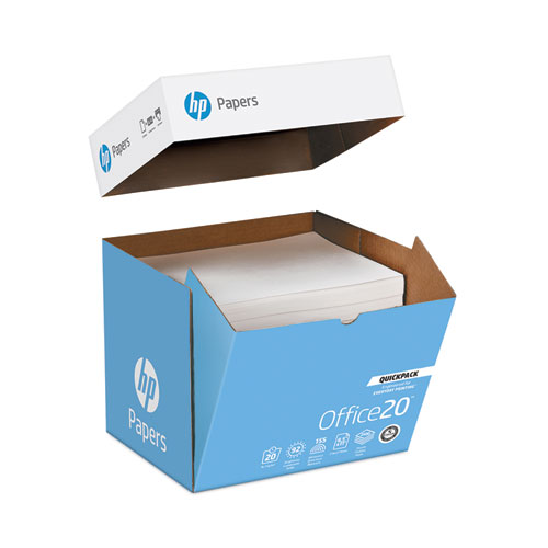 Hp Papers Office20 Paper, 92 Bright, 20 Lb Bond Weight, 8.5 X 11, White, 2, 500/Carton