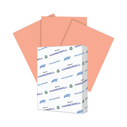 Hammermill® Colors Print Paper, 20 lb Bond Weight, 8.5 x 11, Salmon, 500/Ream