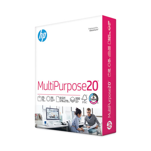 Image of MultiPurpose20 Paper, 96 Bright, 20 lb Bond Weight, 8.5 x 11, White, 500/Ream