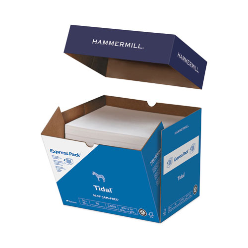 Image of Tidal Print Paper Express Pack, 92 Bright, 20 lb Bond Weight, 8.5 x 11, White, 2,500 Sheets/Carton