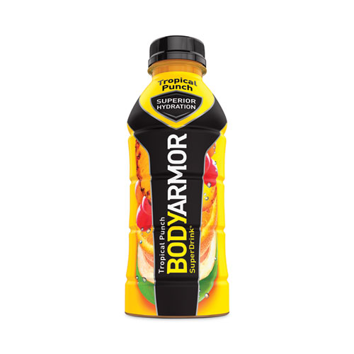 SuperDrink Sports Drink, Tropical Punch, 16 oz Bottle, 12/Pack