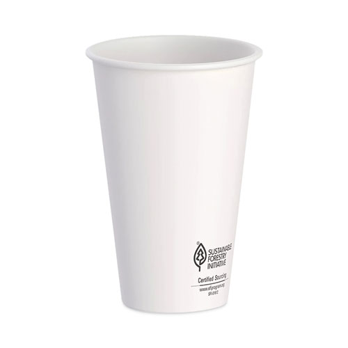 Boardwalk BWKWHT4HCUP 4 oz. Paper Hot Cups - White (20 Cups/Sleeve, 50  Sleeves/Carton)