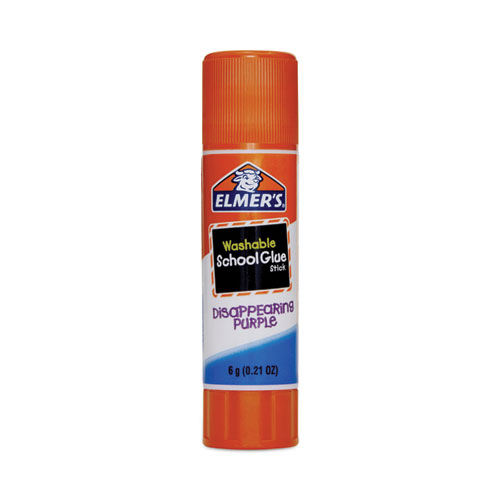 Image of Disappearing Purple School Glue Stick, 0.21 oz, Dries Clear, 12/Pack