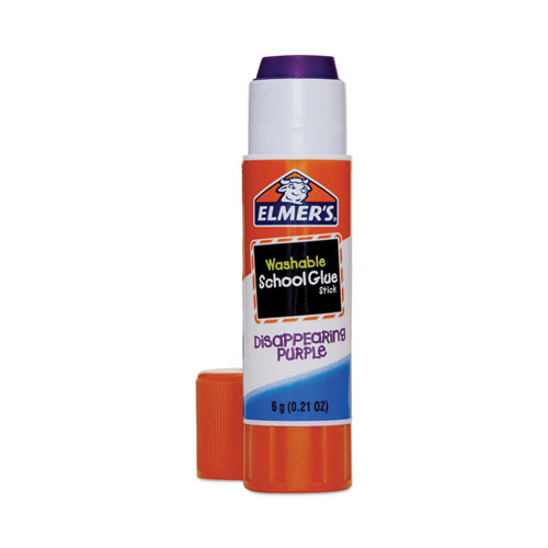 Disappearing Purple School Glue Stick, 0.21 oz, Dries Clear, 12/Pack