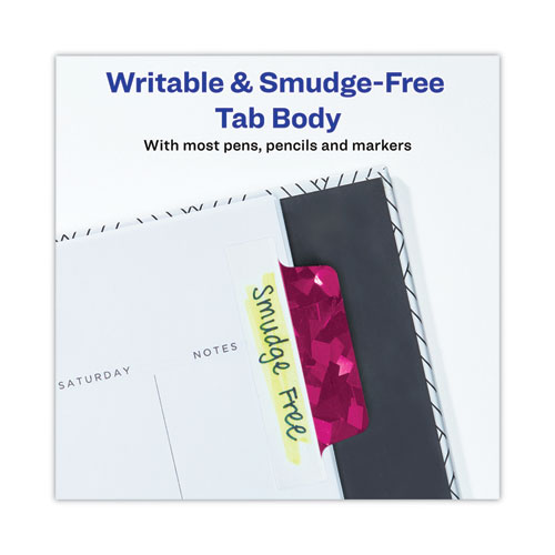 Image of Avery® Ultra Tabs Luxe Collection Repositionable Tabs, 1/5-Cut, Assorted Jewel Prism Colors, 2.5" Wide, 16/Pack