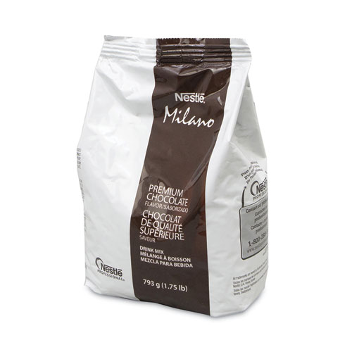 Nestlã©® Milano Premium Chocolate Hot Cocoa Mix, 28 Oz Packet, 4/Carton