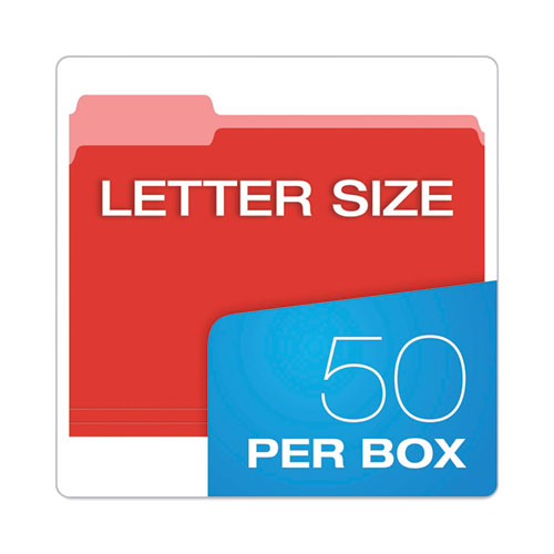 Image of Pendaflex® Teacher'S Hanging File Folder Combo Kit, Letter Size, Assorted Colors, (25) 1/5-Cut Hanging Folders,(50) 1/3-Cut File Folders