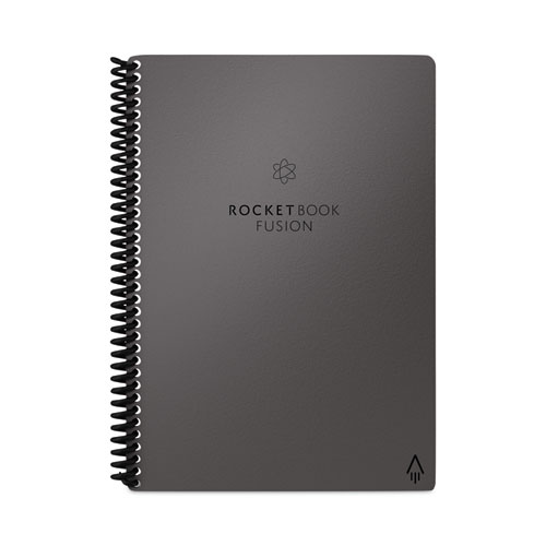 Image of Rocketbook Fusion Smart Notebook, Seven Assorted Page Formats, Gray Cover, (21) 8.8 X 6 Sheets