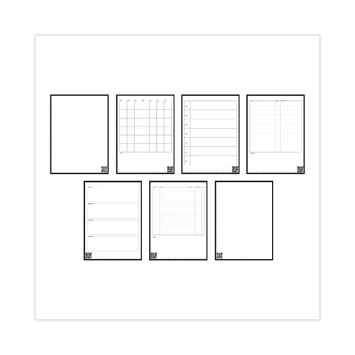 Image of Fusion Smart Notebook, Seven Assorted Page Formats, Gray Cover, (21) 11 x 8.5 Sheets