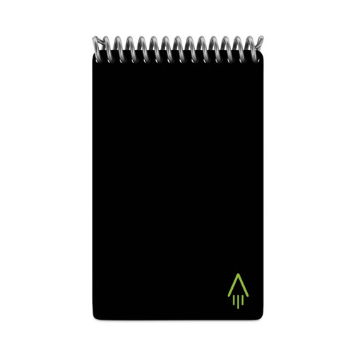 Mini Notepad, Black Cover, Dot Grid Rule, 3 x 5.5, White, 24 Sheets