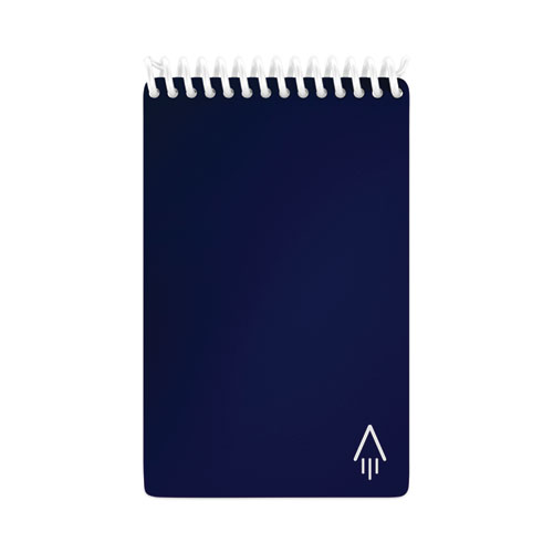 Mini Notepad, Midnight Blue Cover, Dot Grid Rule, 3 x 5.5, White, 24 Sheets