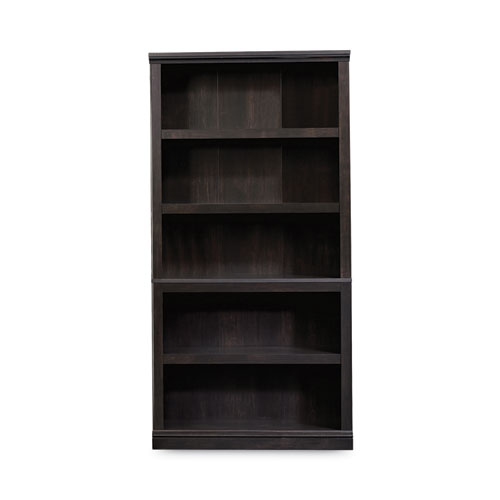 Select Collection Bookcase, Five-Shelf, 35.27w x 13.22d x 69.76h, Estate Black